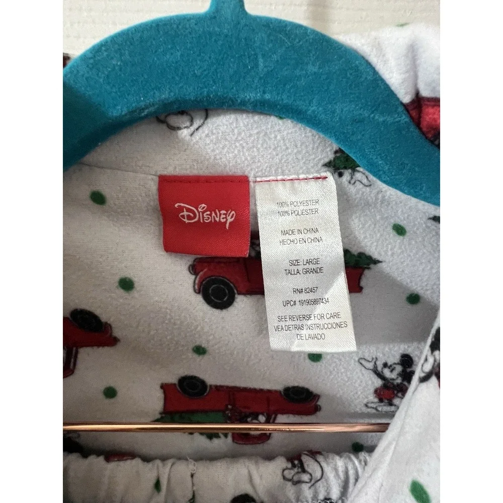 Disney Christmas Pajama Set - Mickey Mouse Red Truck - Women's Large‎